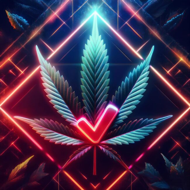 Firefly Cannabis, overlay with a red tick in the middle 24985